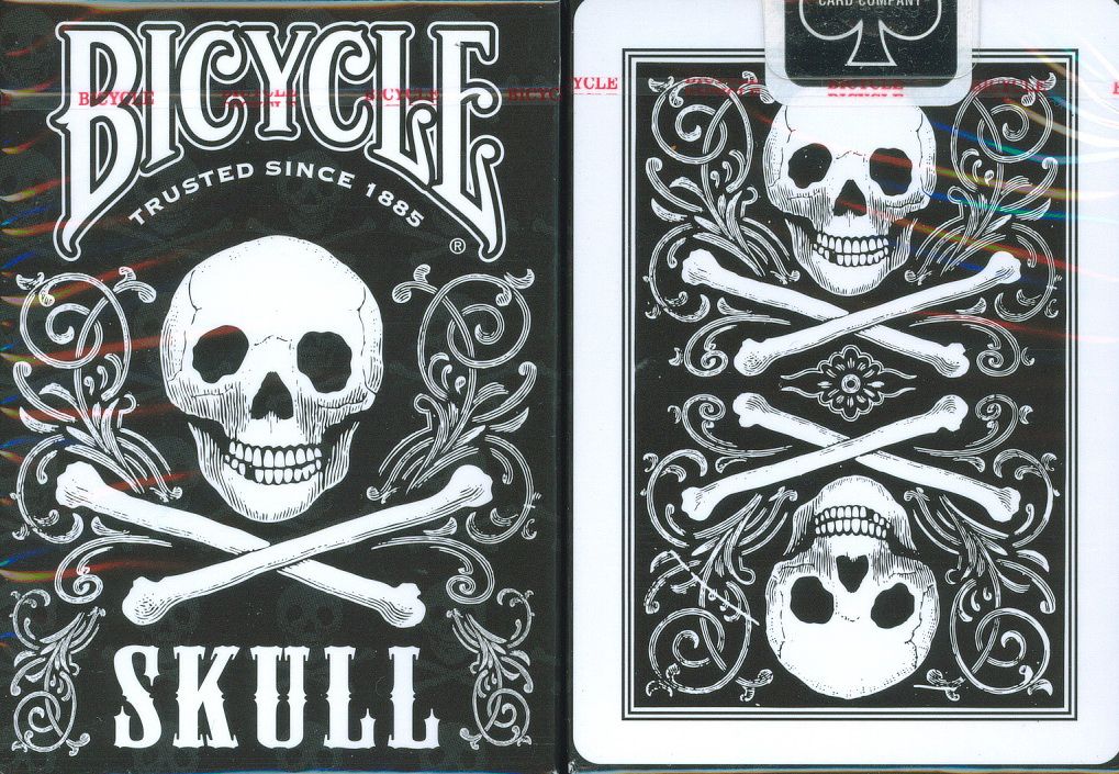 BICYCLE SKULL BACK PLAYING CARDS eBay