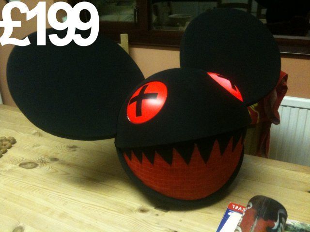 a very special blacked out evil looking halloween edition mau5head with red mouth black eyes with red crosses and black teeth please note the photo is of - Deadmau5 Halloween Head a very special blacked out evil looking halloween edition mau5head with red mouth black eyes with red crosses and black teeth please note the photo is of - Deadmau5 Halloween Head
