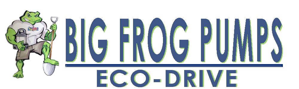 Anjon Big Frog ECO Drive Waterfall Pump are low energy, high flow, energy efficient hybrid drive pump. Each Big Frog pump can chop up solids 1 1/4.”