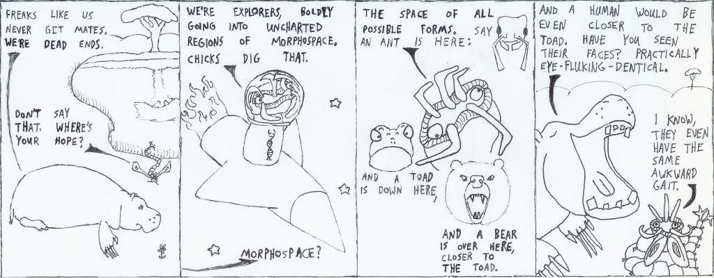 hopeful monsters in morphospace!