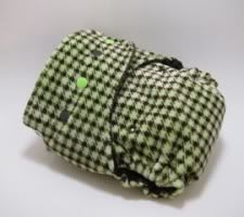 Green & Brown Houndstooth Minky OS AI2 Cloth Diaper