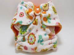 In the Garden Newborn Fitted Cloth Diaper