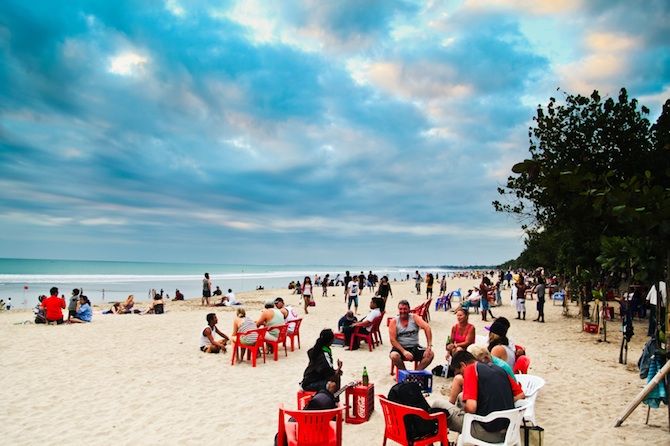 photo Kuta beach in Indonesia