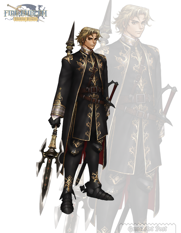 Fire Emblem Shadow Dragon Camus the General of Grust's Sable Order