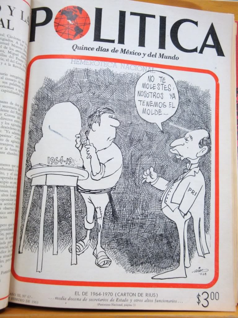 Caricaturas políticas de Rius en revista Política 1961-196 Caricaturas políticas de Rius en revista Política 1961-196