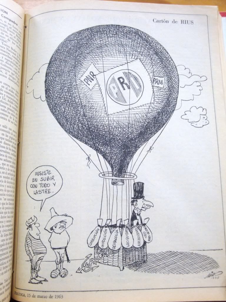 Caricaturas políticas de Rius en revista Política 1961-196 Caricaturas políticas de Rius en revista Política 1961-196