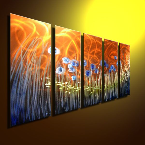 Metal Wall Sculptures original abstract art metal painting v