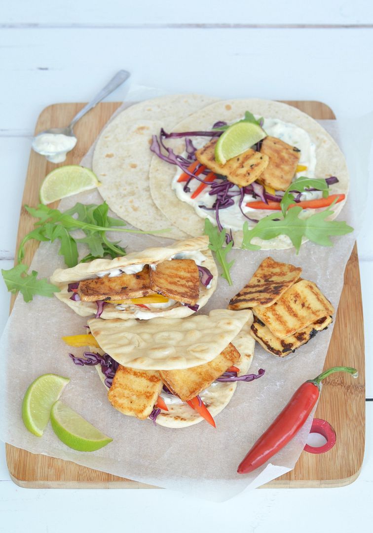 Hot & Spicy Halloumi Flatbread