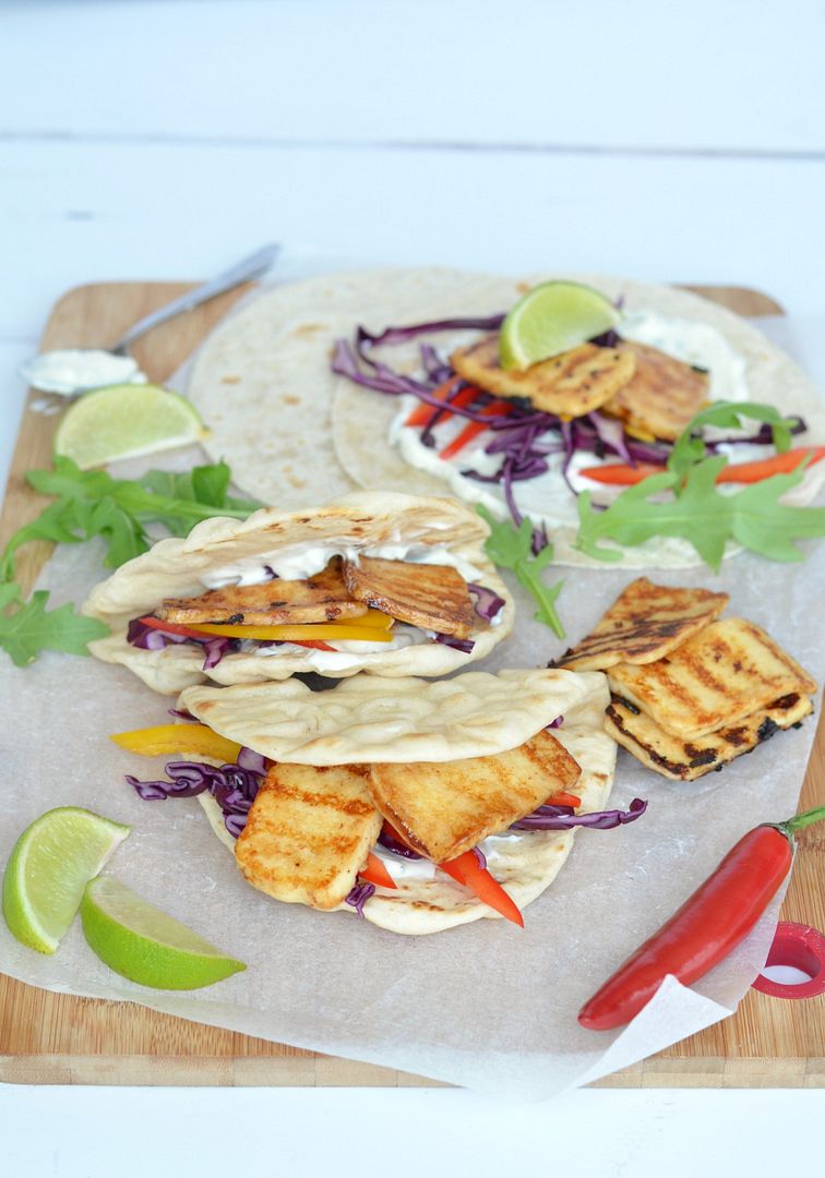 Hot & Spicy Halloumi Flatbread