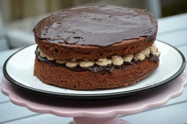 Chocolate Cream Sandwich Cake