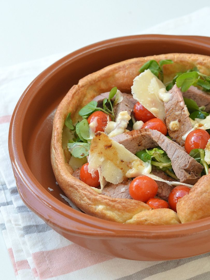 Roast Scotch Beef with Watercress, Horseradish & Grana Padano