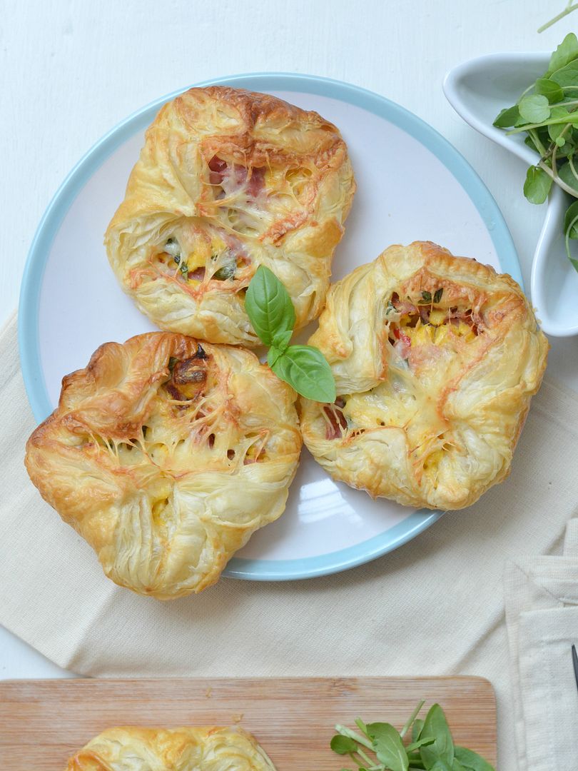 Ham, Egg & Tomato Brunch Parcels