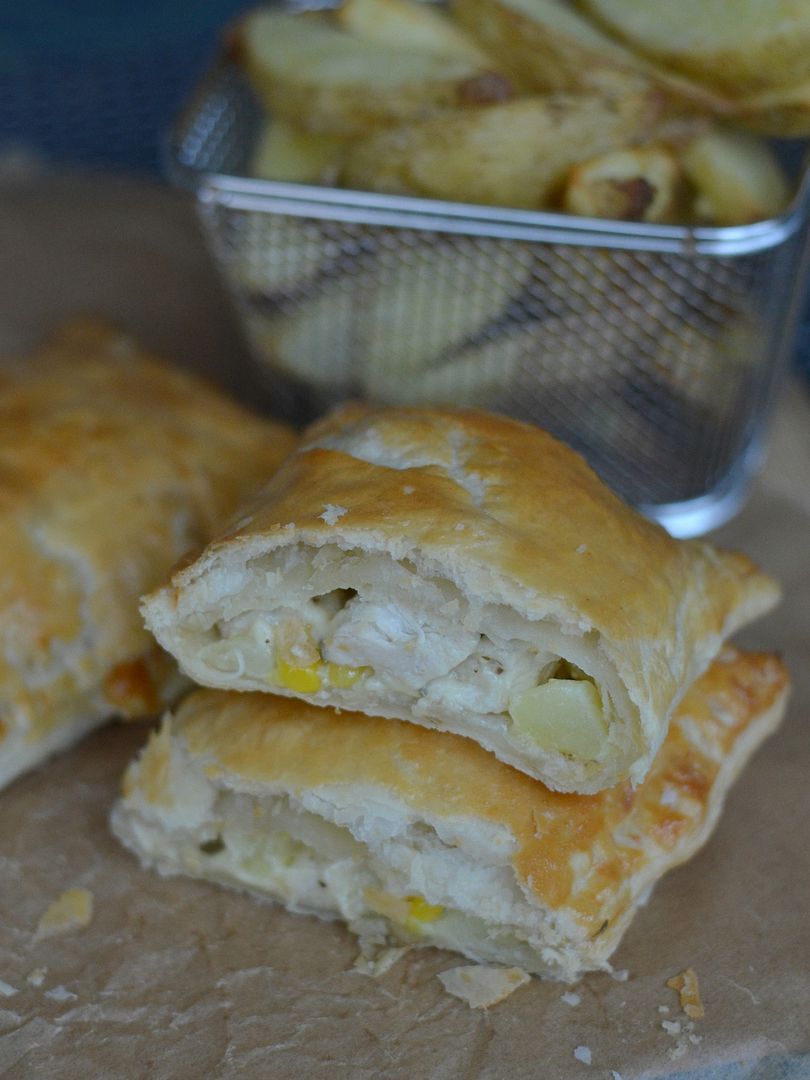 Cheesy Chicken & Sweetcorn Slices