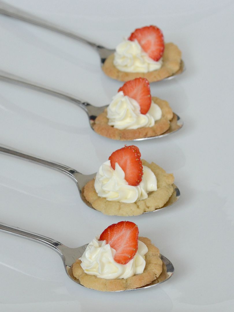 Seriously Good Strawberry & Lemon Dessert Spoon Cheesecakes
