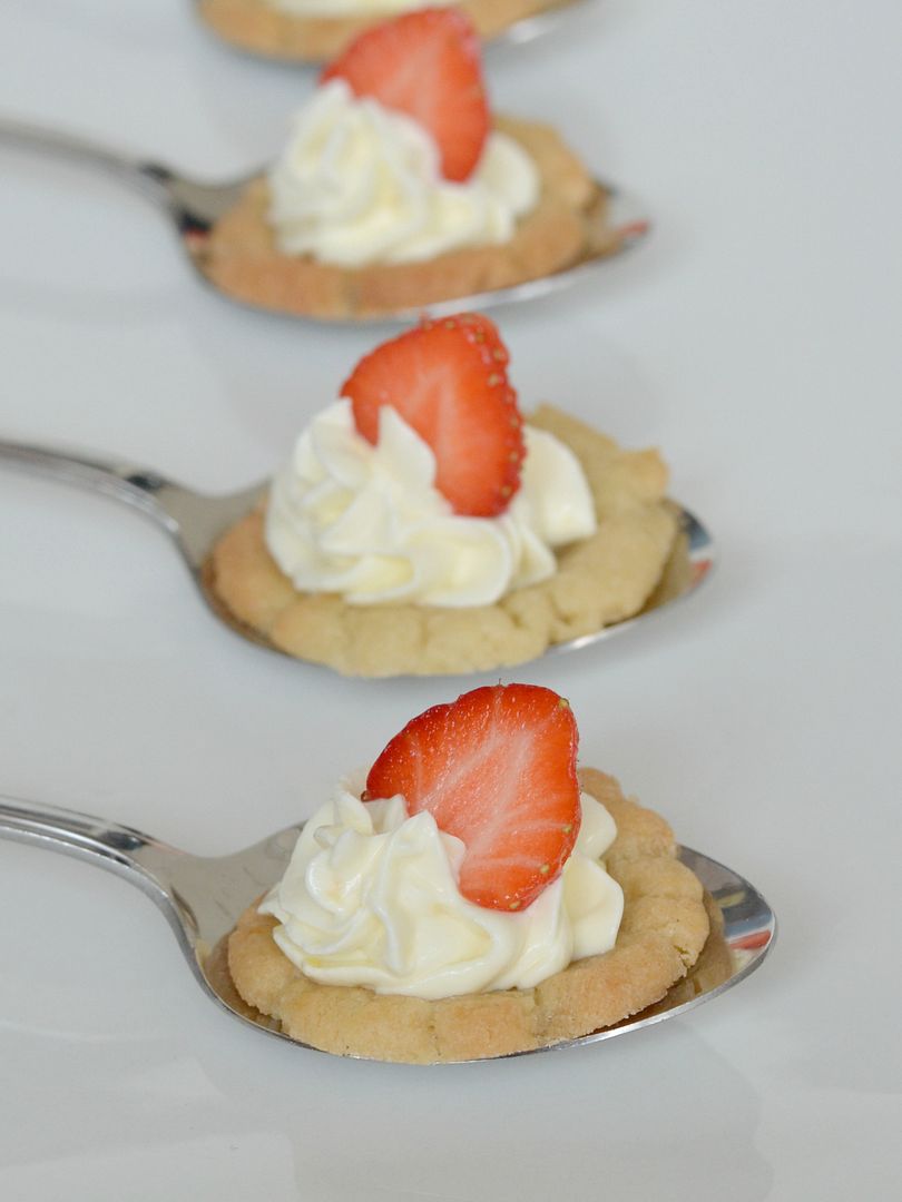 Seriously Good Strawberry & Lemon Dessert Spoon Cheesecakes