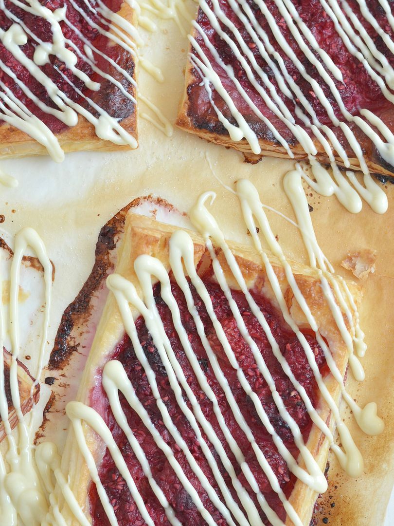 Raspberry & White Chocolate Tarts