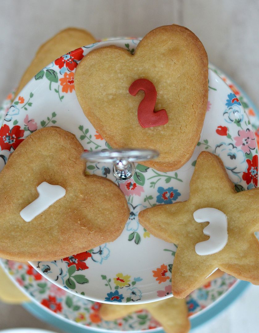 Ginger Shortbread Advent Calendar Biscuits