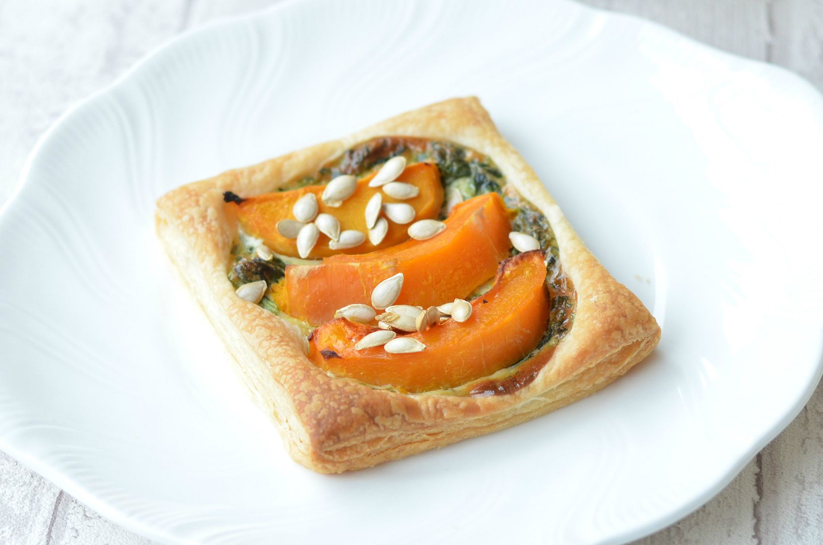 Butternut Squash & Spinach Tarts
