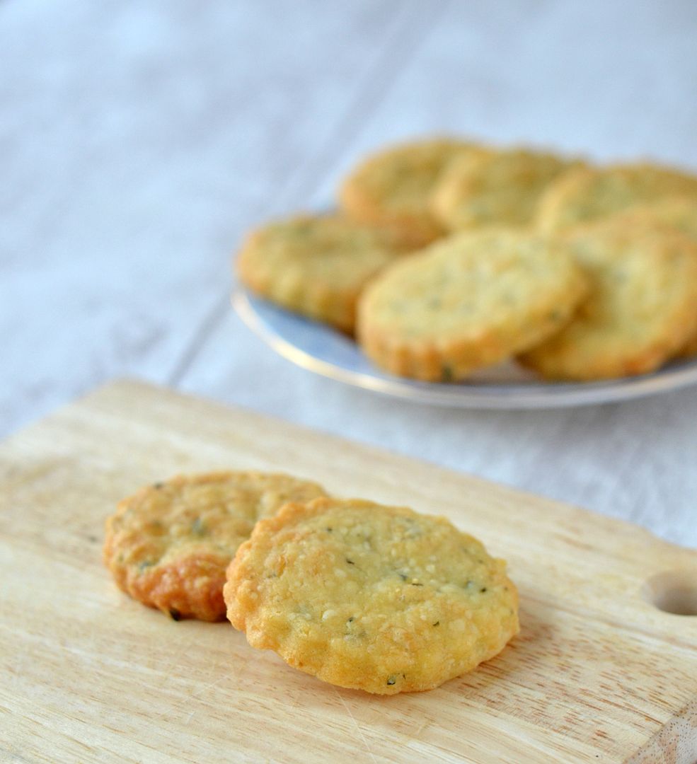 Florentines and Cheddar & Herb Biscuits