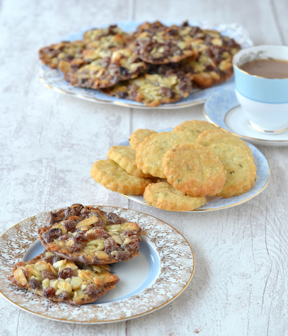 Florentines and Cheddar & Herb Biscuits