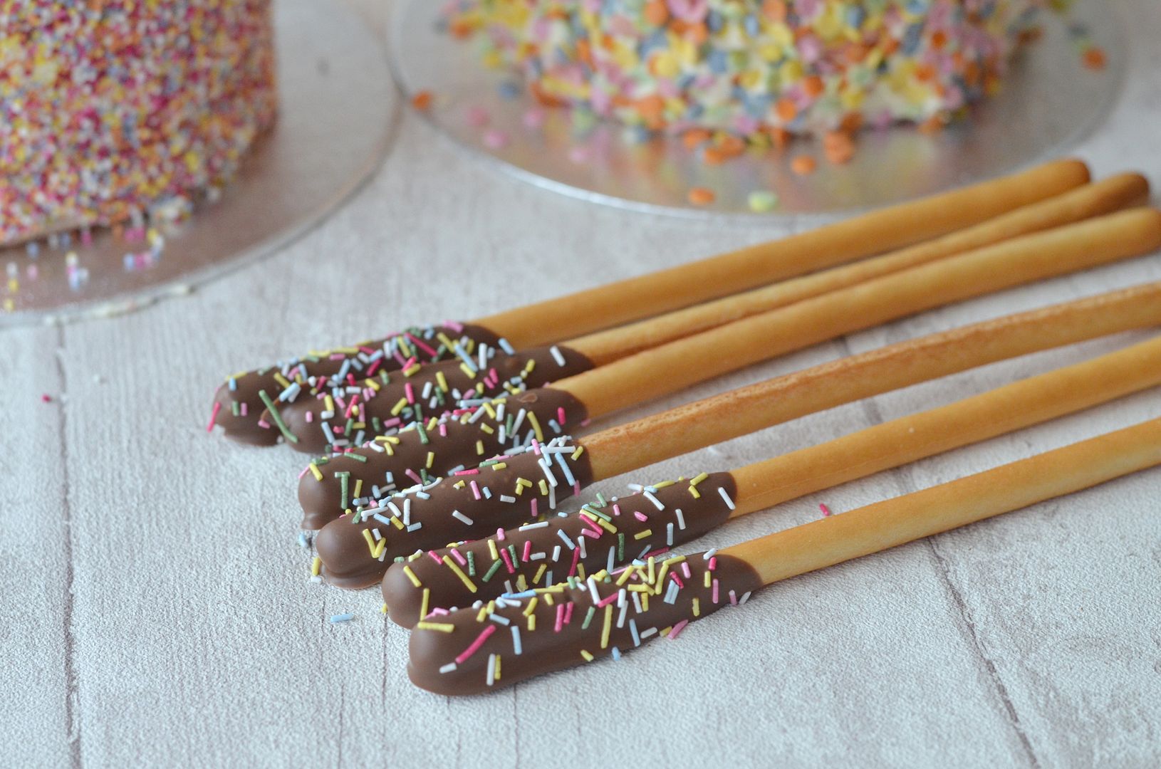 Sprinkle Party and a 5 layer Sprinkle Covered Ombre Cake