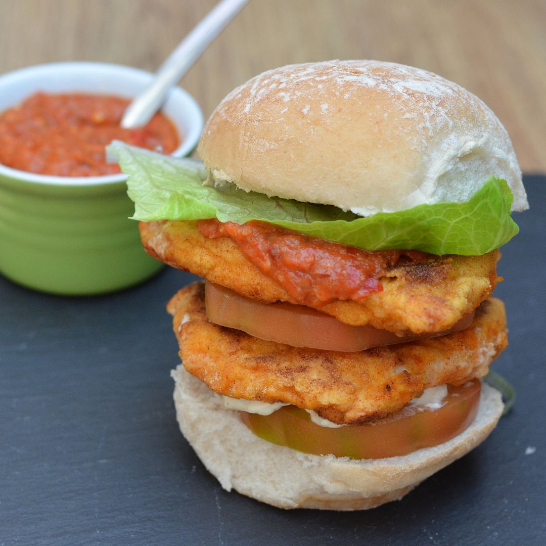 Flaming Hot Chicken Tower Burger