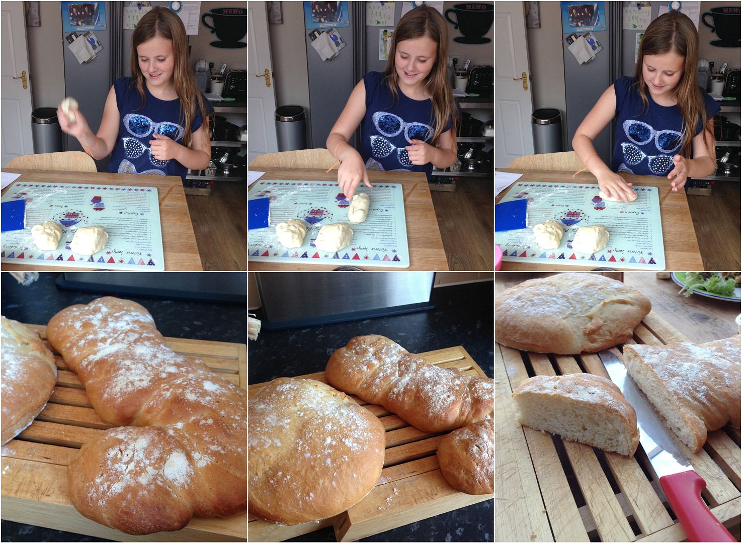 making bread