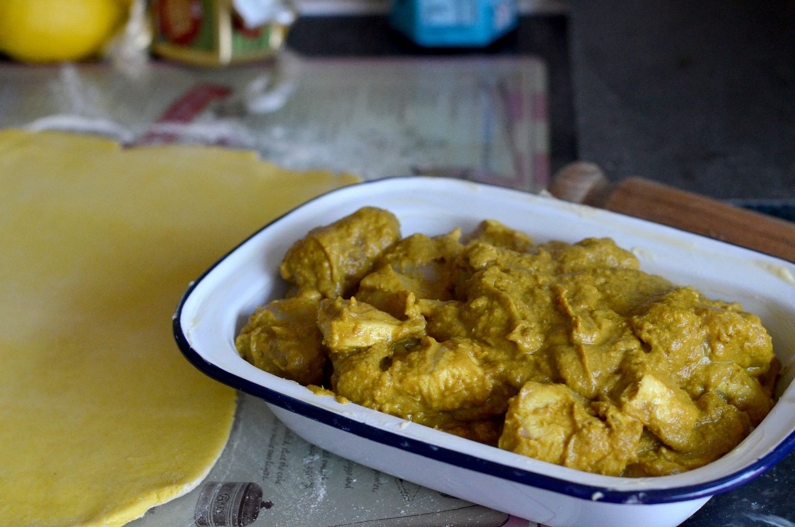 Chicken Korma Pie