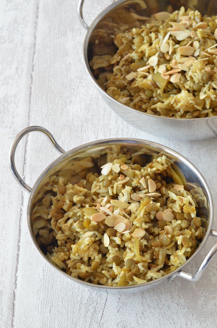 Green Lentil Biryani