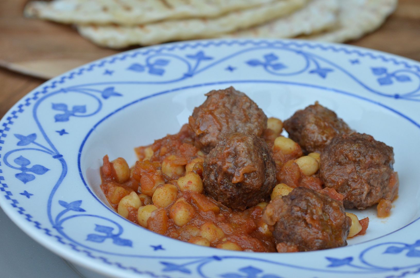 Moroccan Meatballs with Chickpeas