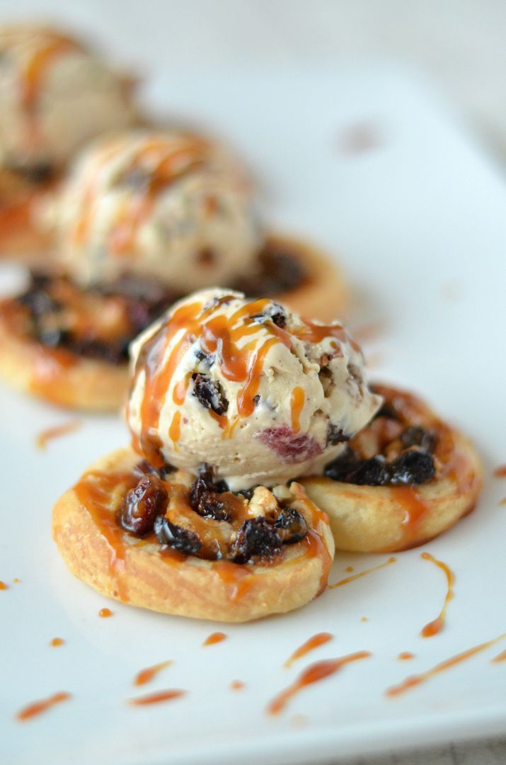 Mincemeat & Salted Caramel Palmiers with Mincemeat Semifreddo