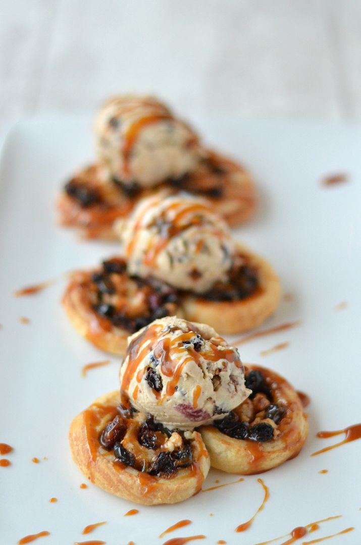 Mincemeat & Salted Caramel Palmiers with Mincemeat Semifreddo