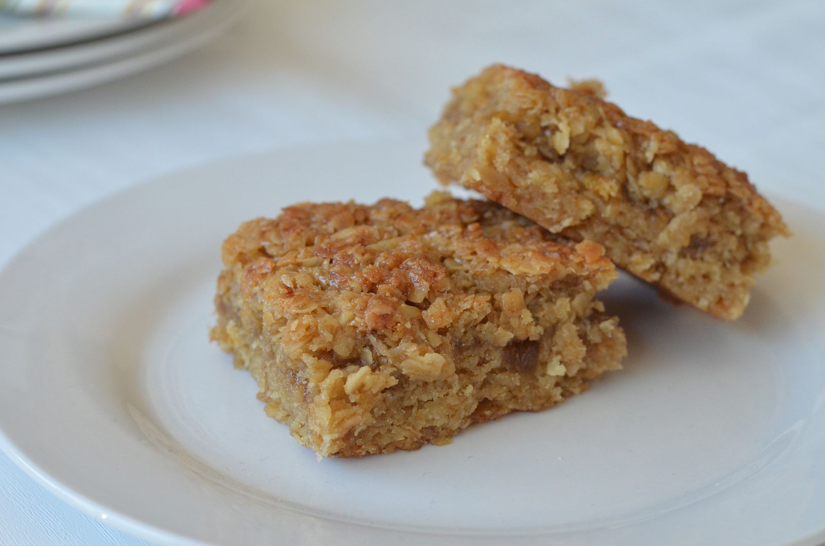 rhubarb flapjacks