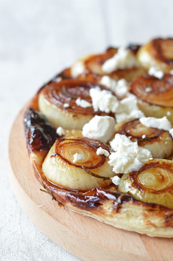 The Crazy Kitchen Caramelised Onion & Goats Cheese Tarte Tatin