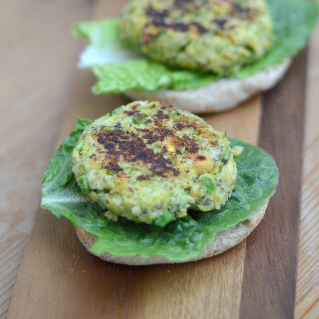 Minted Two Pea Burgers