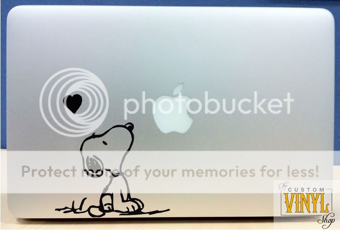 snoopy vinyl macbook laptop decal sticker graphic