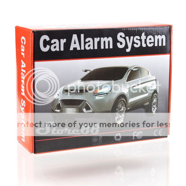 New Car Alarm Security Anti theft System + Siren + Remote  