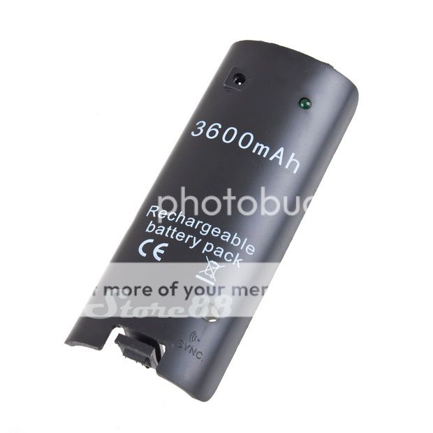 New 3600mAh Rechargeable Battery Pack For Nintendo Wii Game  