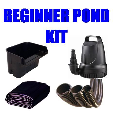 Beginner Koi Pond Kit 10x15 45 mil liner, 2100GPH Pump PATKK10x15 