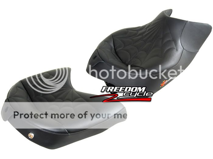 Can Am Spyder RS Corbin 2 Piece Seat Set Black Leather