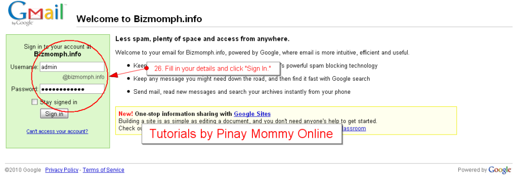 Google Apps Email Tutorials