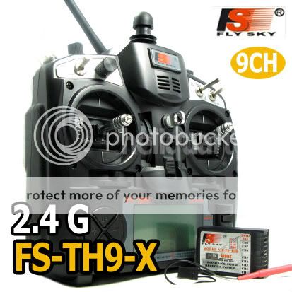 FlySky 2.4GHz FS TH9X B/TH9B 9CH Sender+Empfänger Mode2