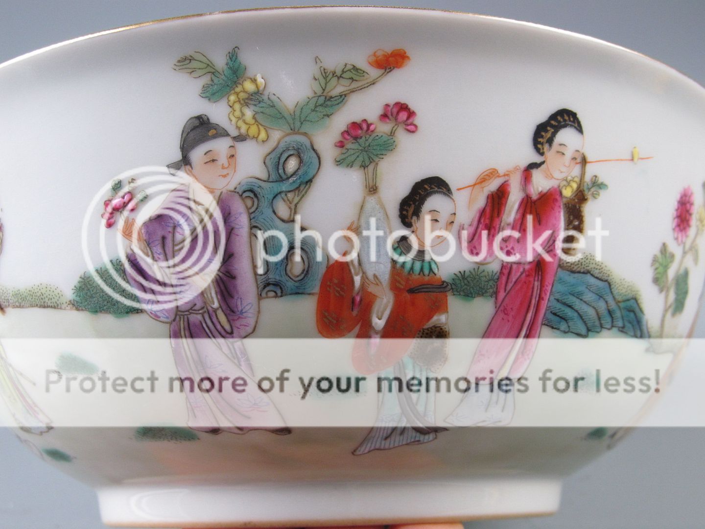 FINE CHINESE BEAUTIFUL FAMILLE ROSE PORCELAIN PEOPLE BOWL  