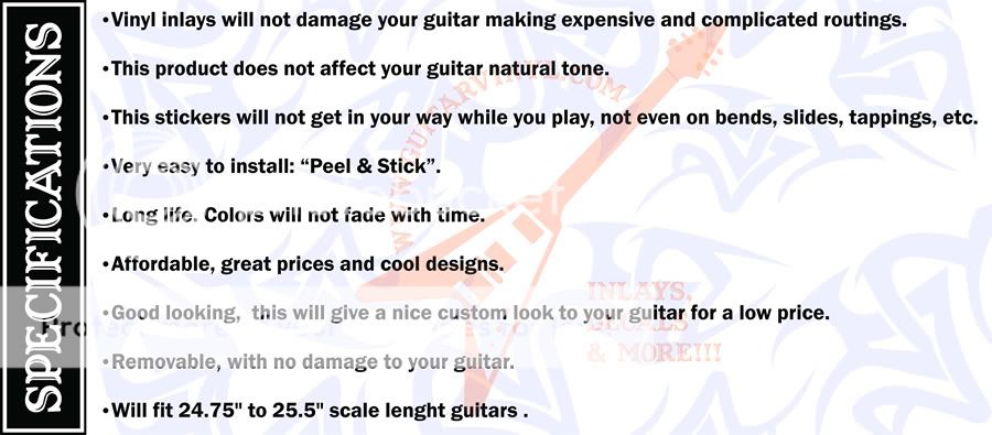   getting stickers for guitar fretboard (inlays) and for guitar body