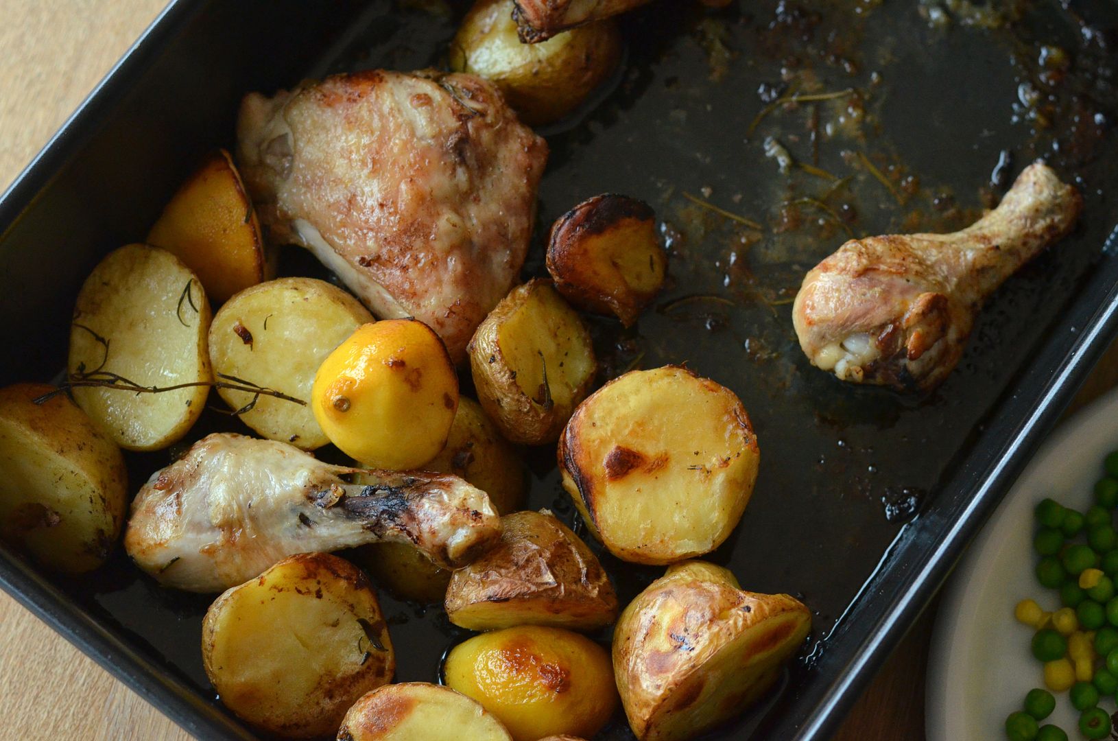 The Crazy Kitchen: Roasted Lemon Chicken & Potatoes