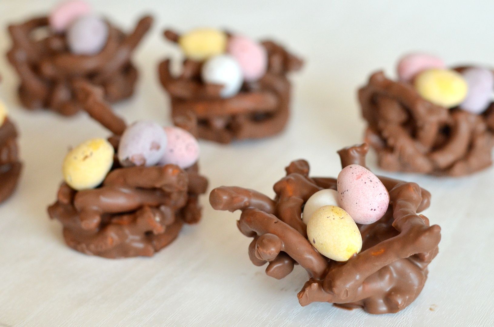 The Crazy Kitchen: Chocolate Pretzel Easter Nests