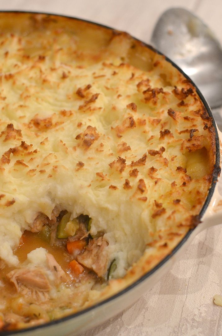 The Crazy Kitchen: Using up the Christmas leftovers - Turkey Cottage Pie