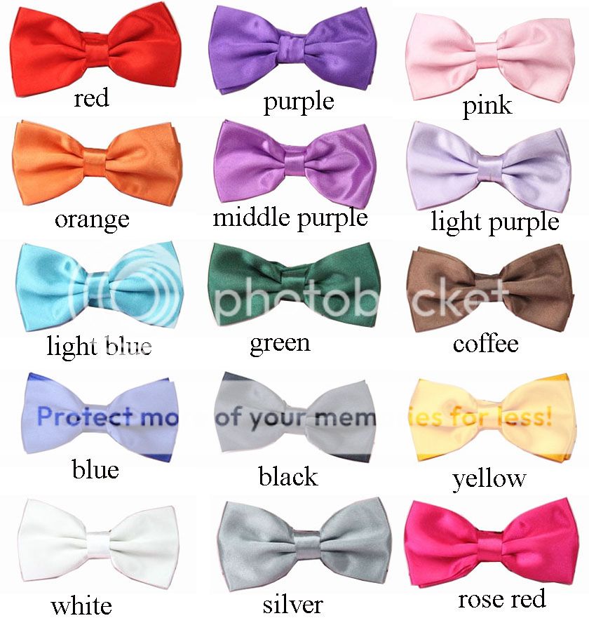 new brand satin mens pre tied wedding party fancy plain necktie